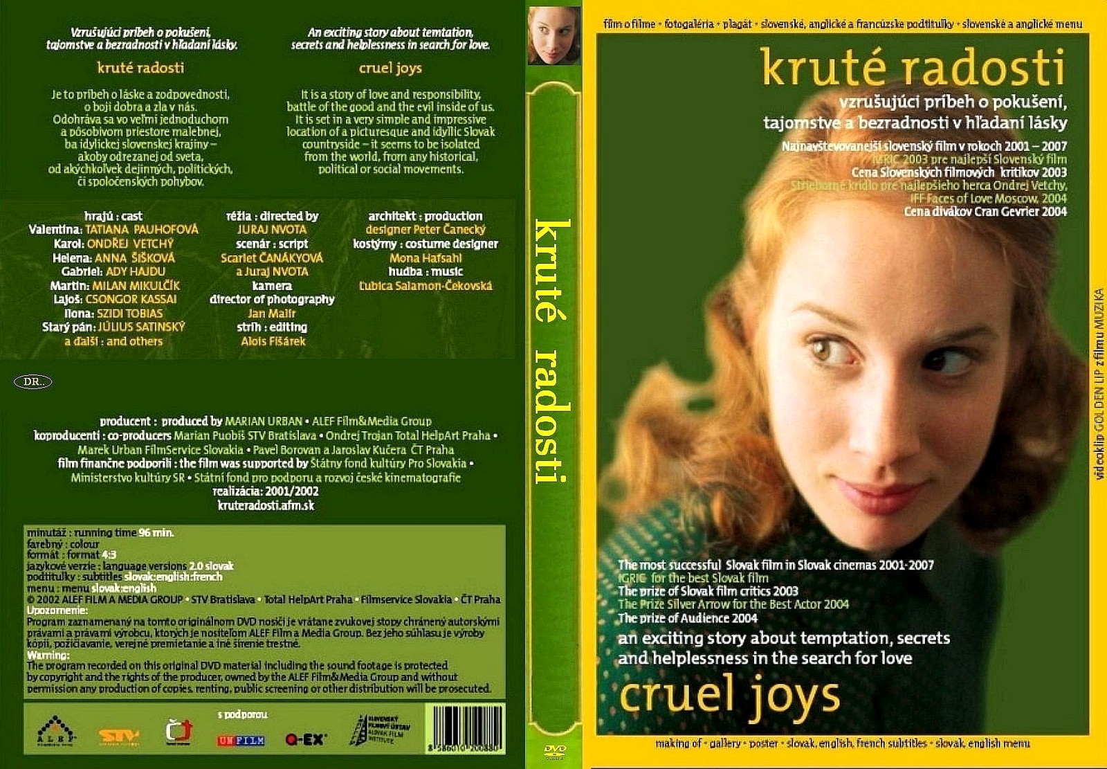 Krute radosti (Cruel Joys 2002) Slovak awarded film English subtitles sealed dvd
