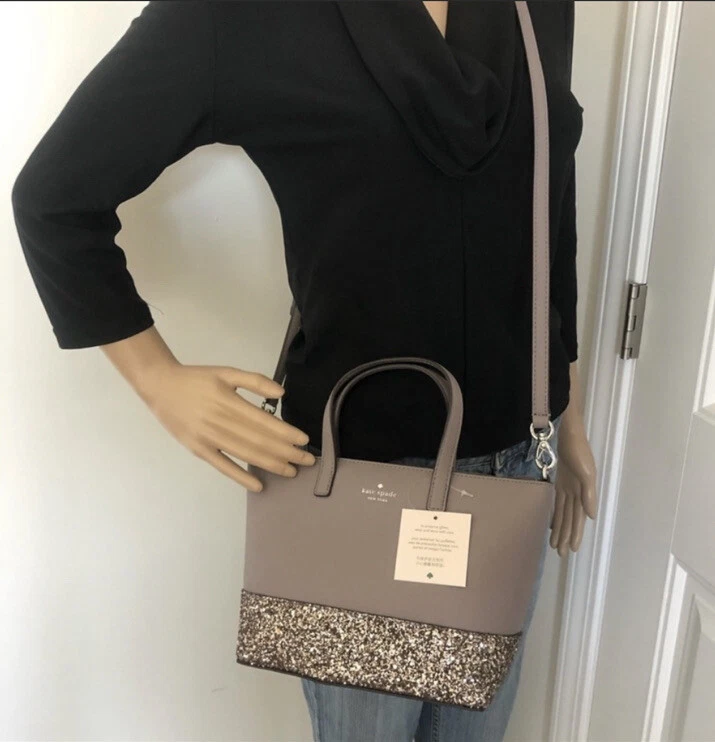 Kate Spade New York Ina Greta Court Glitter Crossbody Bag Top