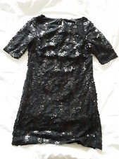 Little Black Dress Lace And Payettes By JAX Size 4 Evening Party