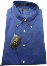 Vintage 1990s Mens Ralph Lauren Chaps Blue Dress Shirt New w/Tags Size 17