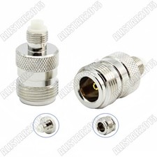 1x N Female to FME Jack Female Straight Adapter N-FME Type Nickelplated Brass