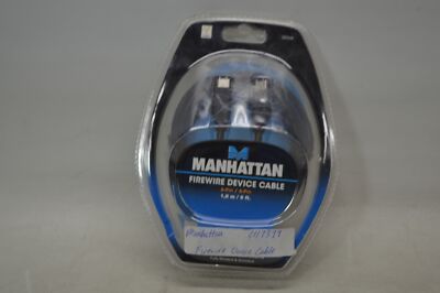 Manhattan FIREWIRE DEVICE CABLE 6-Pin / 6-Pin 1,8m / 6 ft. 380508 *New Unused*