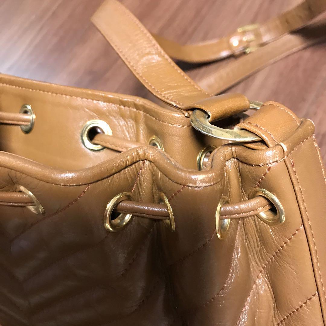 Borsa a tracolla originale Yves Saint Laurent vintage marrone dal GIAPPONE