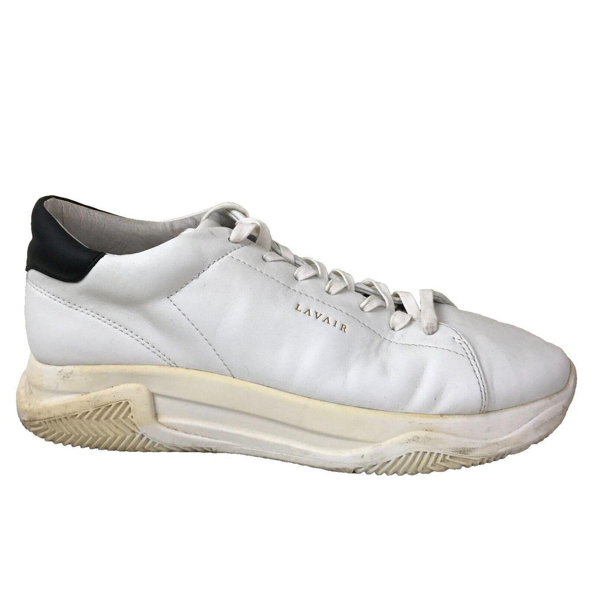 Lavair Linear White Leather Active Sport Sneaker Trainers Men UK 12 Eur 46  | eBay UK