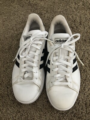 Adidas Cloudfoam Advantage Women's Size White/Black Stripe