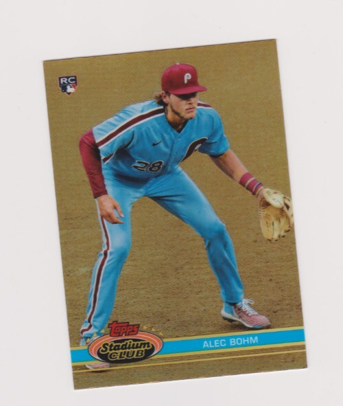 2021 Stadium Club Chrome '91 Design Variation Refractor #112 Alec Bohm. RC