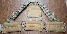FirstSpear Tubes Gunner Harness S/M Ranger green MOLLE H padded recon rig Crye