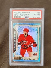 2018-19 O-pee-chee Platinum Andrei Svechnikov Artic Freeze /79 PSA 10 Gem Mint