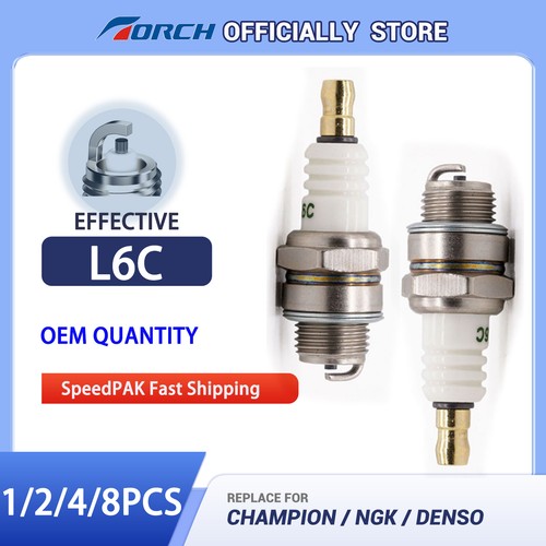 TORCH L6C Spark Plug Replace for NGK BM6A BM6 Spark Plug, for CHAMPION