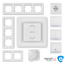 Rolladen Wippschalter Taster AP UP Rohrmotor Motor Antrieb od. Rahmen nach Wahl