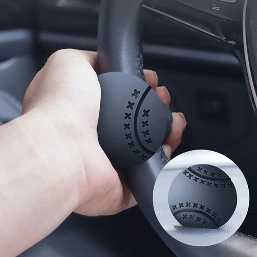 Black Universal 360° Rotation Car Steering Wheel Booster Ball Auto Accessories - Bild 6 von 16
