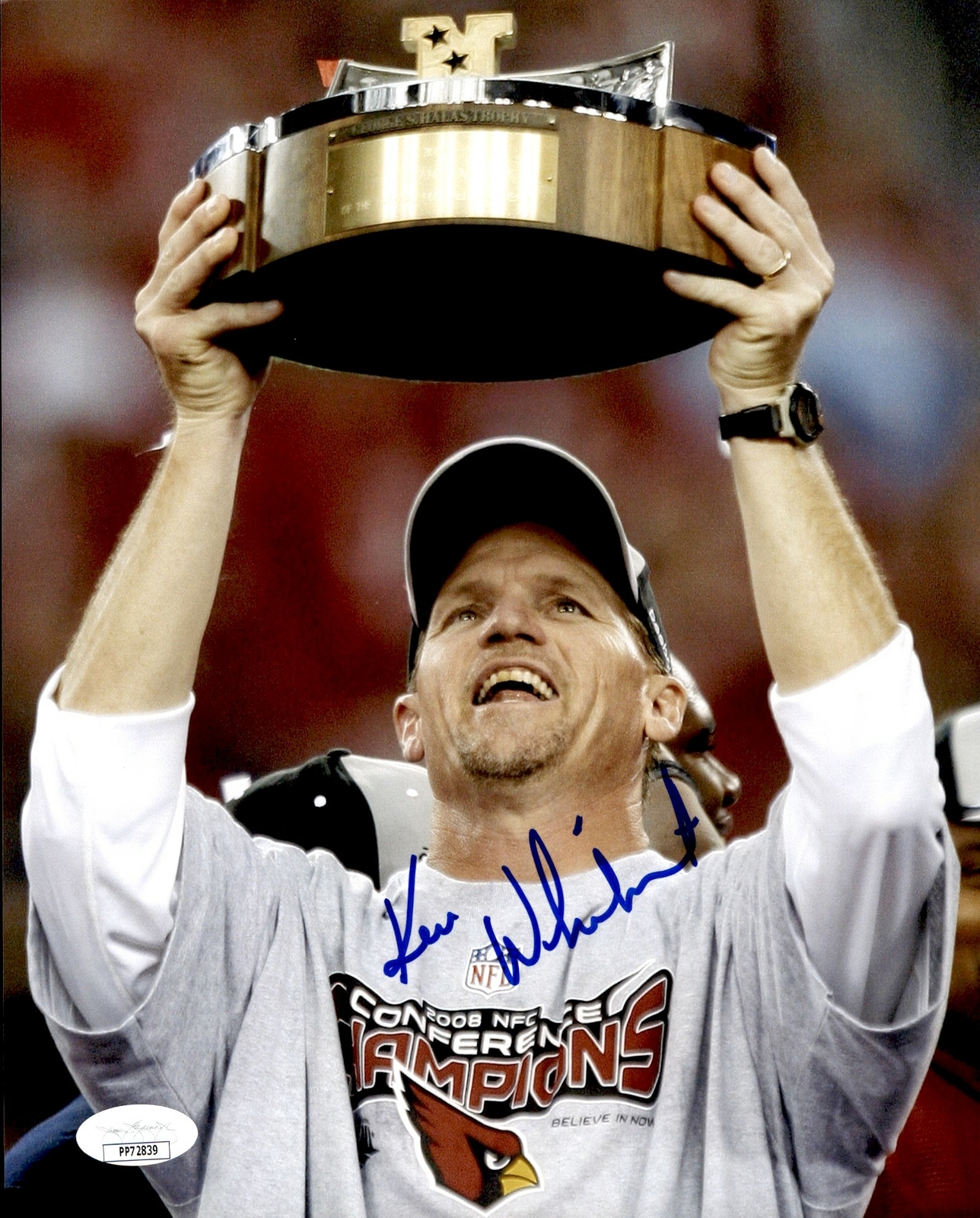 Ken Whisenhunt Arizona Cardinals Signed/Autographed 8x10 Photo JSA 161237 