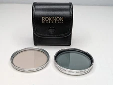 58mm Set of 2 Rokinon Vintage polarizer, FD Daylight / Warming - w/ Case, Japan