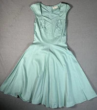 Fe Die Fit N Flare Turquoise Dress Size S Retro Inspired 50s Pinup Rockabilly