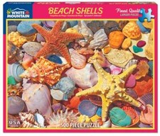 Beach Shells 500 Piece Puzzle 18 x 24 Colorful Starfish  Seashells