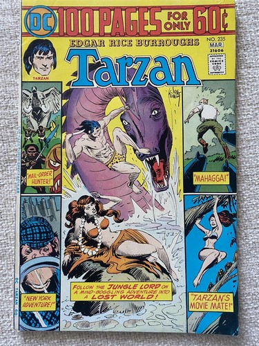 TARZAN #235 Joe Kubert 100 pages DC Comics 1975 VF