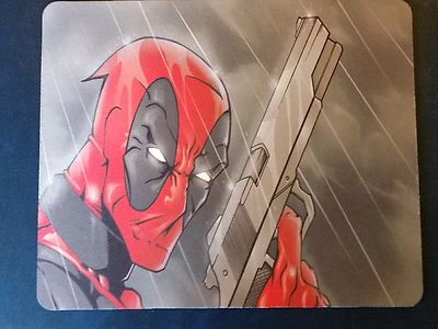 DEADPOOL RAIN GUN RUN ! MARVEL COMICS !! Anti slip COMPUTER MOUSE PAD 9 ...