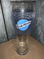 Blue Moon 16 Oz Beer Glass  Bar Pint Glasses Etching