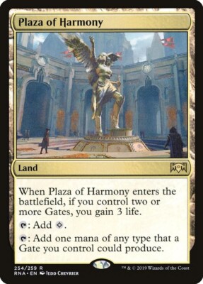 x1 Plaza of Harmony x1 MTG Ravnica Allegiance Magic The Gathering