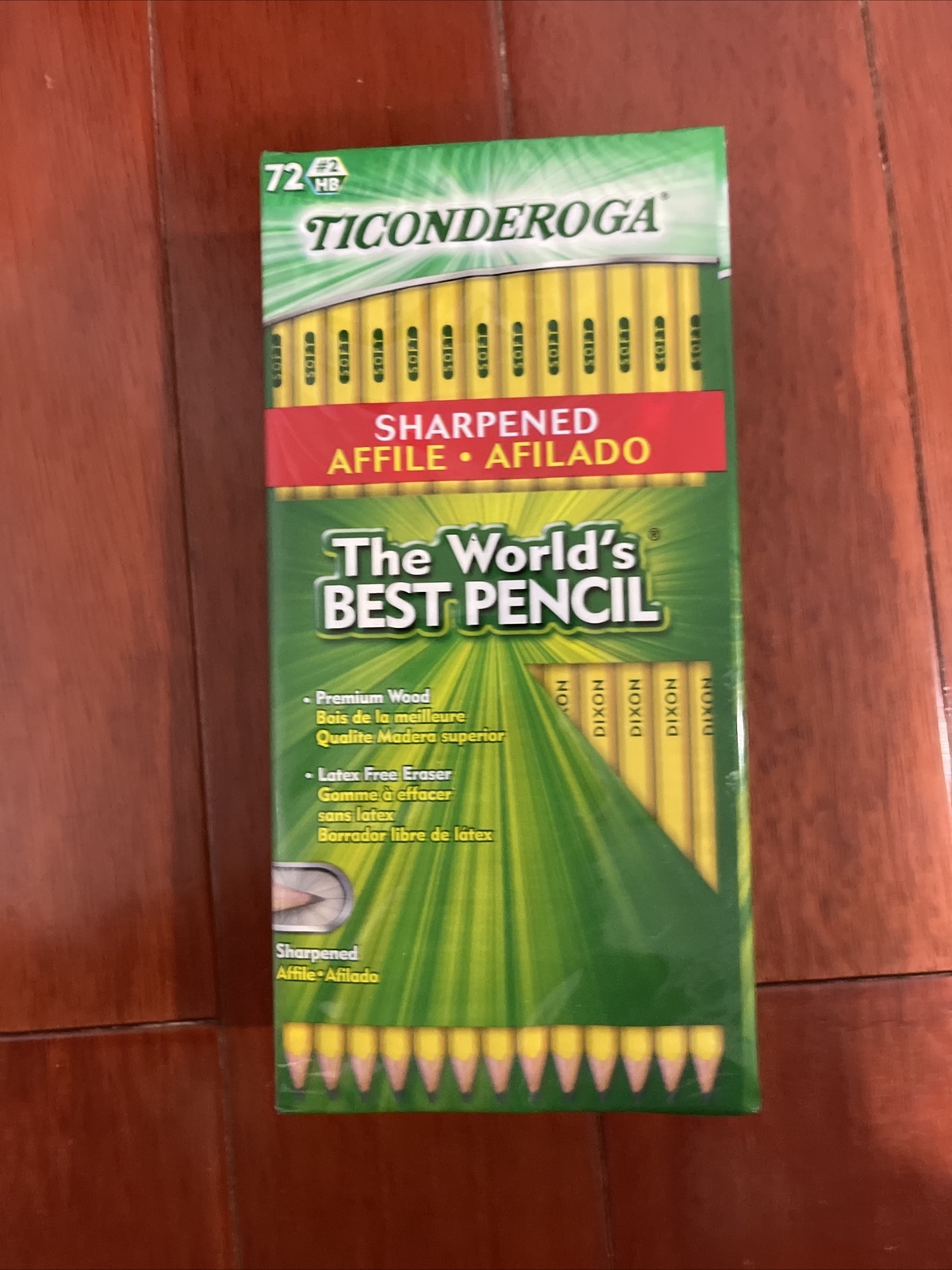 72-Count Ticonderoga Pencils – Premium Quality, Pre-Sharpened, No. 2 HB for Smooth Writing & Drawing – Perfect for School, Office & Art Projects-image