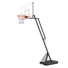 Uimoso 50" Basketball Hoop Adjustable Height Backboard System for Outdoor Indoor