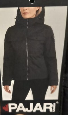 NEU MIT ETIKETT PAJAR CANADA schwarze Ski Schnee wattierte Jacke Größe S UVP 230 £