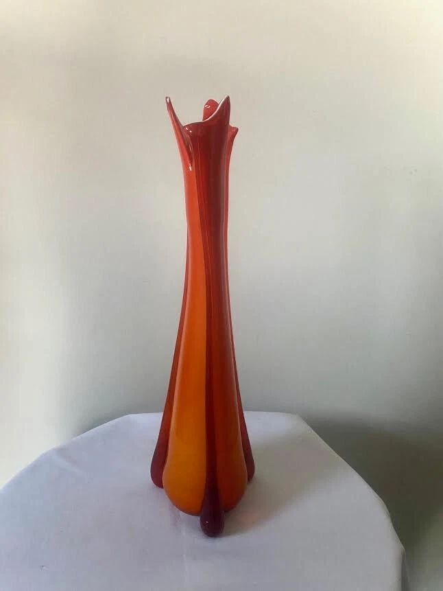 【Luciano Vistosi】MURANO フラワーベース　花瓶 レッド Murano Red Vases for sale | eBay