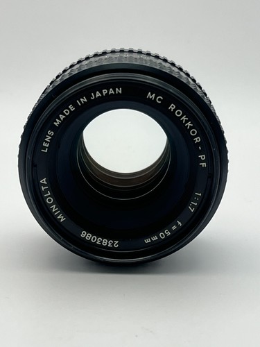 [EXC] MINOLTA MC Rokkor PF 50mm F1.7 MF For MC/MD Mount From JAPAN 2383086