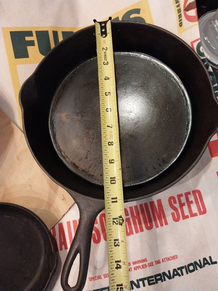 Vintage Cast Iron Skillets Wagner , S&k , Griswold? 3pc Lot eBay