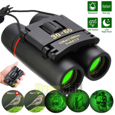 Day Night Vision Binoculars 30x60 Zoom Outdoor Travel Hunting