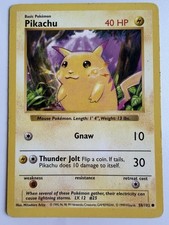 1999 Pokemon Pikachu #58/102 SHADOWLESS Base Set Yellow Cheeks WOTC LP on eBay