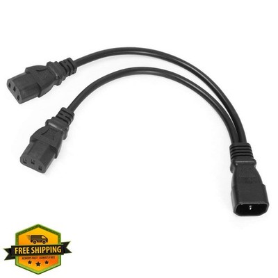 YEKELLA LBSC UPS Server C14 to 2xC13 Power Extension Cable