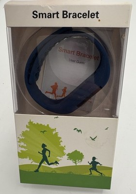 Smart Braclet Fitness Tracker  Blue  Pre Owned In Box Works With App