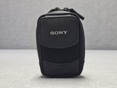 Sony LCS-CSQ Cyber-shot Camera Case Black Neoprene Pouch Belt Loop Memory Card B