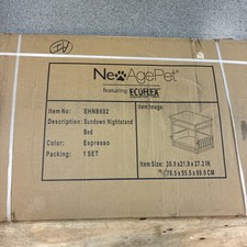 Mesita de noche ECOFLEX cama para perros, cama interior para mascotas con marco resistente a la humedad y así...