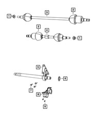 Genuine Mopar Axle Half Shaft Right Remanufactured R4881214AE