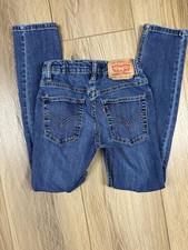 Levi's Jeans Youth 12 Blue Medium Wash 512 Slim Taper Adjustable Waist Stretch