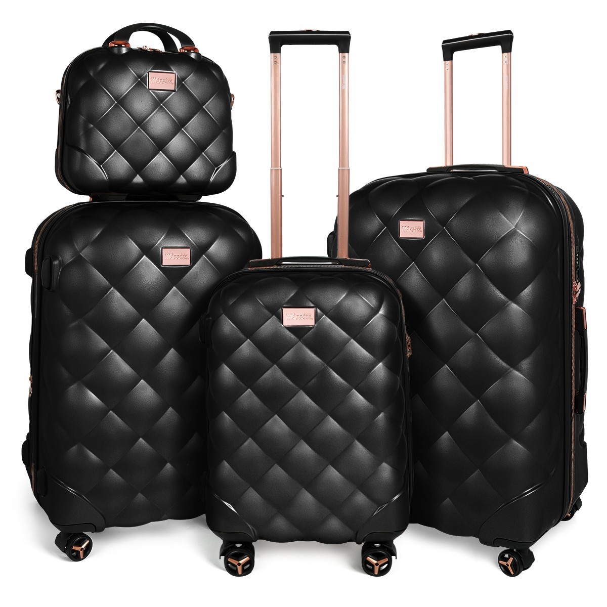 Sets 2/4pcs Pp Hard Shell Lightweight Expandable Suitcase Set Tsa Lock
