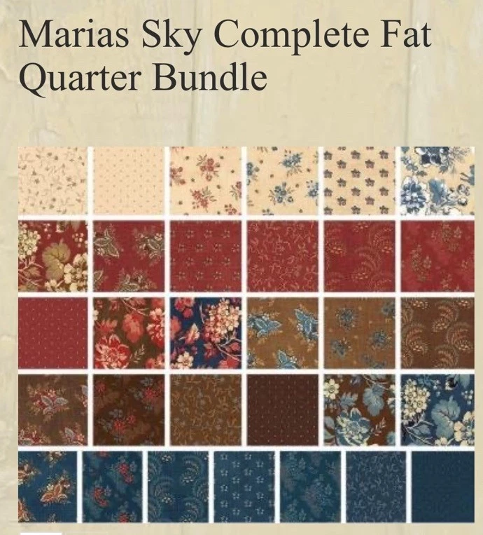 Nuevo en Paquete Maria’s Sky Por Betsy Chutchian Para Moda Fat Quarter 31620AB Foto 3 de 4