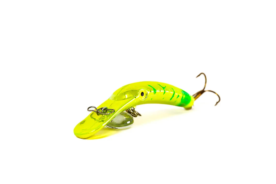 YAKIMA GRINCH PICKLE 3.5" MAG LIP - MAD SCIENTIST TACKLE BLUE UV COATING