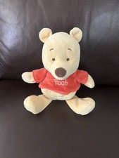 12" Disney Winnie the Pooh Rattle Plush Crinkle Ears Baby Stuffed Bear Toy