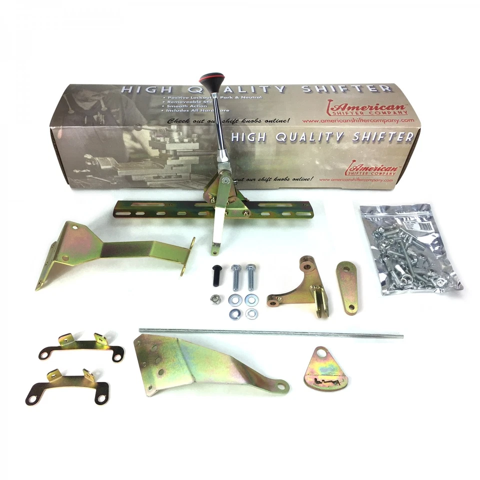 Push Button Transmission Shifter Kit with 6 Chrome Arm for Chrysler 727 - Image 2 of 4