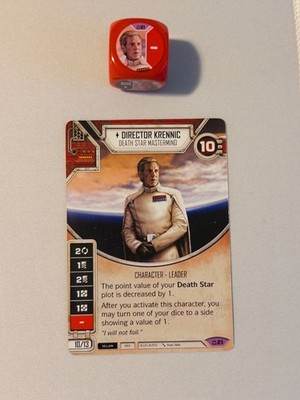 Star Wars Destiny Covert Missions Card & Die #21 Director Krennic