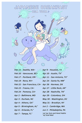 Japanese Breakfast USA Tour Illustrated Concert Poster