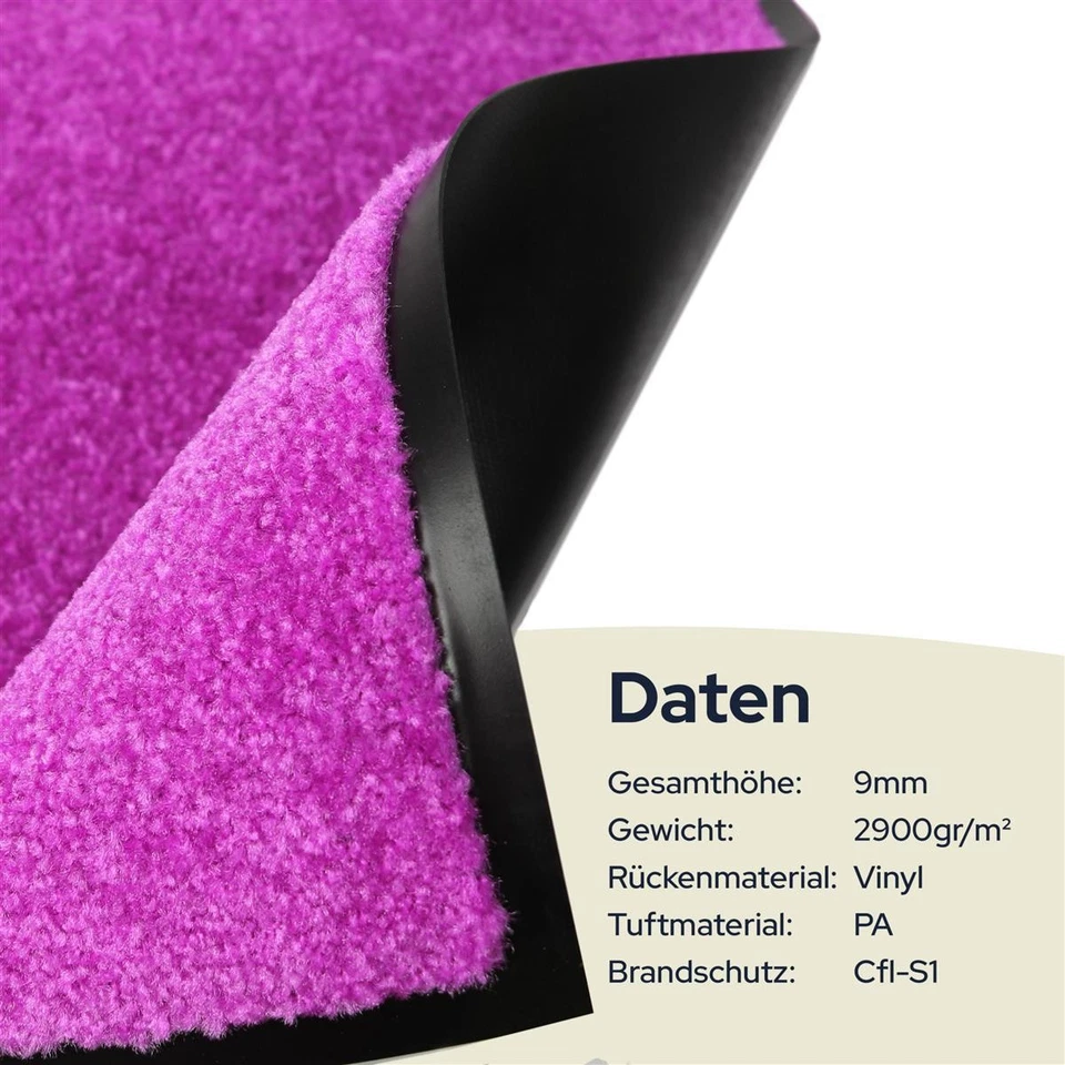 Schmutzfangmatte CLEAN Fußmatte Fußabtreter Türmatte versch. Farben&Größen - Bild 3 von 4