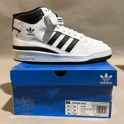 Adidas Originals Forum Mid Black White Classic New FY7939 US MEN'S SIZE 10.5