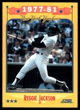 Reggie Jackson 1988 Score #502 Yankees MLB READ FREE SHIPPING AutographDen