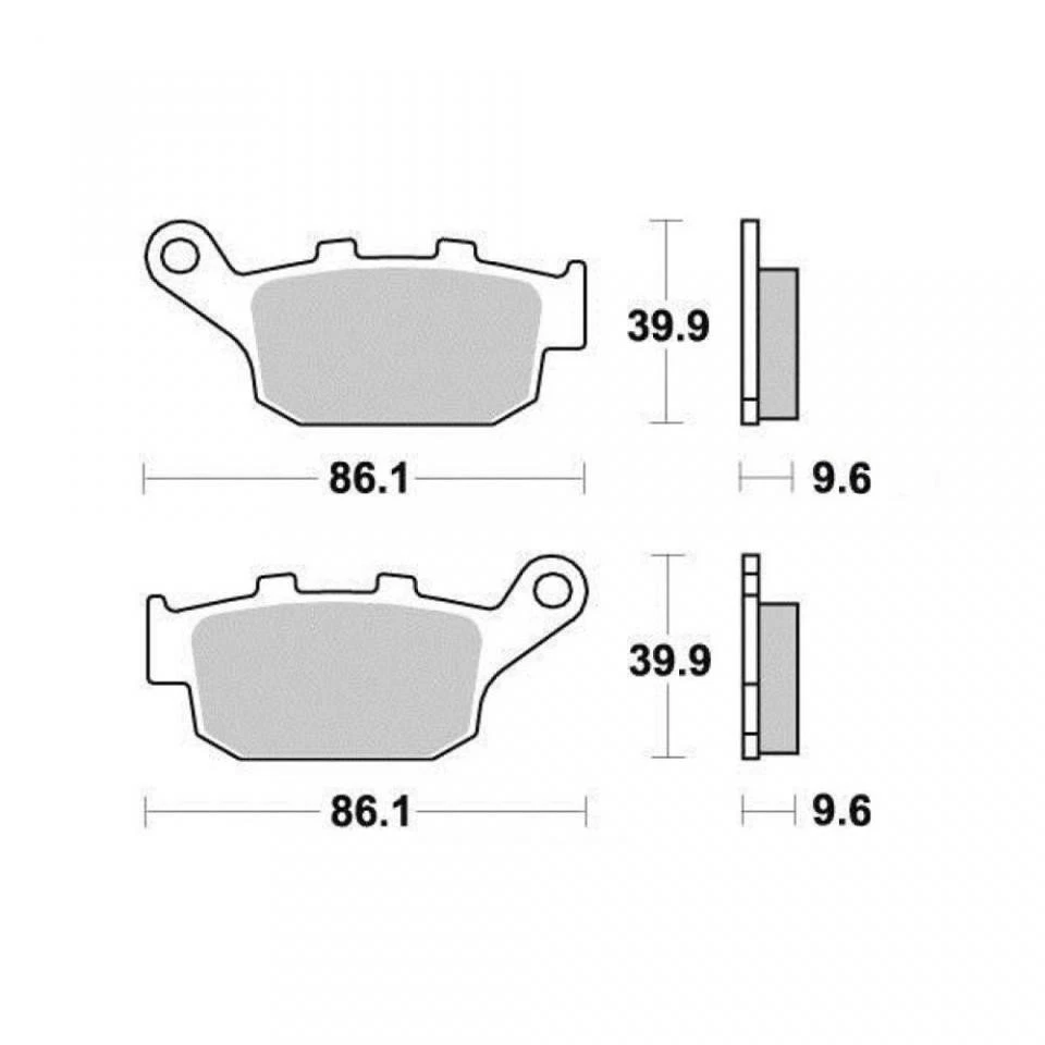 Plaquette de frein Ferodo pour Moto Suzuki 1250 Gsf Bandit S/N Abs 2007 à 2019 - Photo 2/2