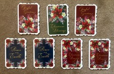 Christmas Cards: Diecut Greeting Cards w/Scripture-3 Sets of 2 & 1 Single Card