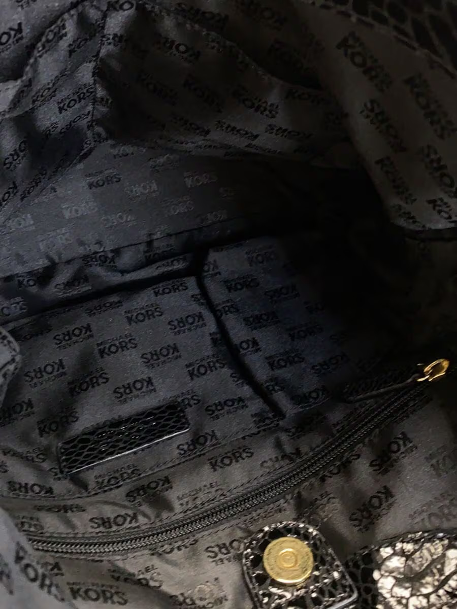 MICHAEL KORS Tote Bag Python Chain Strap Metal Ch… - image 6